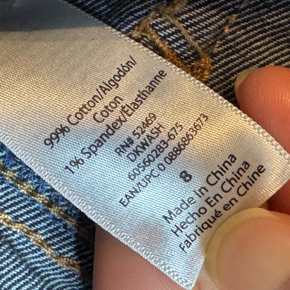 NWT Sofia Distressed Dark Wash Denim Shorts - Picture 6 of 6